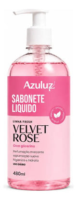 Sabonete Líquido Velvet Rose 480ml Com Glicerina Hidratante