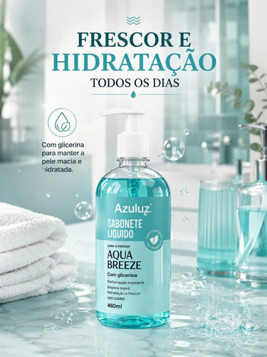 Sabonete Líquido Aqua Breeze 500ml Com Glicerina Hidratante