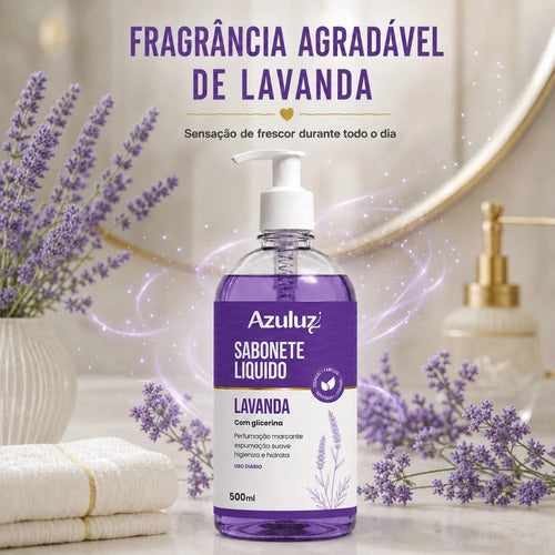 Sabonete Líquido Lavanda Glicerinado 480ml Com Glicerina