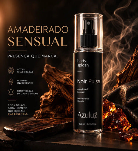 Noir Pulse Body Splash Amadeirado Sensual Frescor 200ml