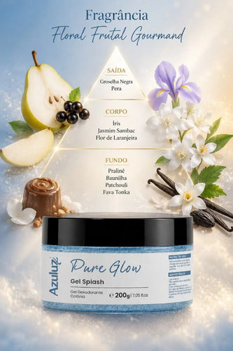 Gel Splash Pure Glow Floral Gourmand Pele Perfumada