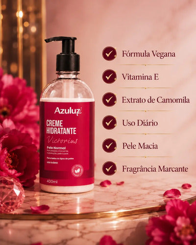 Creme Hidratante Victorious 400ml Vegano Vitamina E