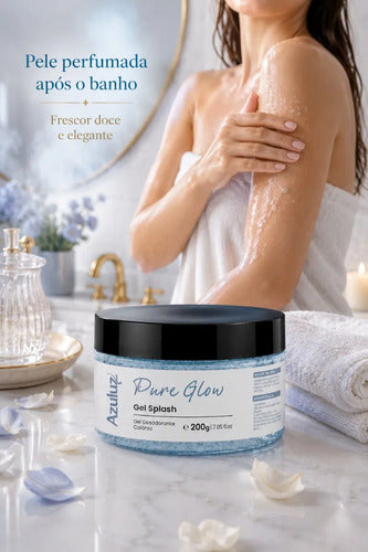 Gel Splash Pure Glow Floral Gourmand Pele Perfumada