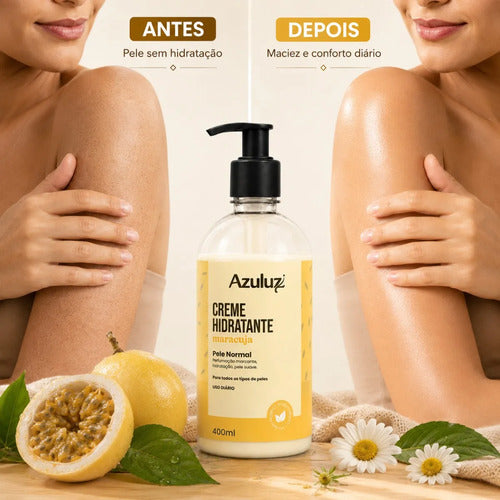 Creme Hidratante Maracujá 400ml Vegano Vitamina E