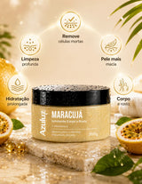 Esfoliante Rosto E Corpo Azuluz Maracujá 200g