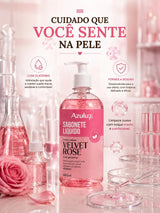 Sabonete Líquido Velvet Rose 480ml Com Glicerina Hidratante