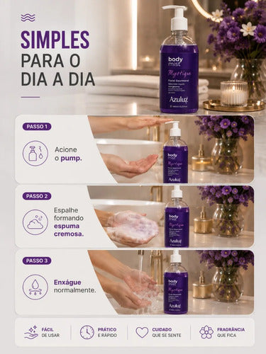 Sabonete Líquido Mystique Com Glicerina 480ml Pele Macia