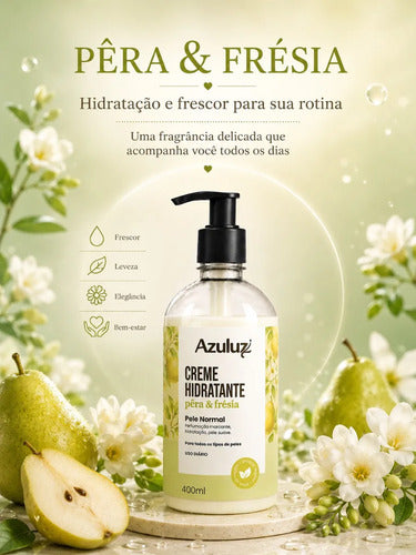 Creme Hidratante Pêra E Frésia 400ml Vegano Vitamina E