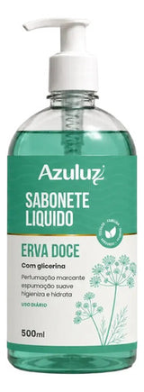 Sabonete Líquido Erva Doce Com Glicerina 480ml Limpeza Suave