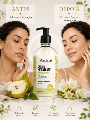 Creme Hidratante Pêra E Frésia 400ml Vegano Vitamina E