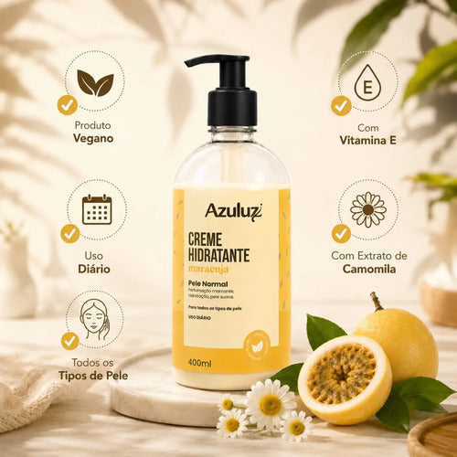 Creme Hidratante Maracujá 400ml Vegano Vitamina E