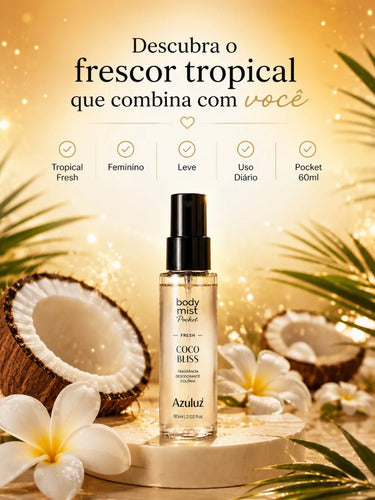 Body Mist Pocket Coco Bliss Fresh Feminino 60ml