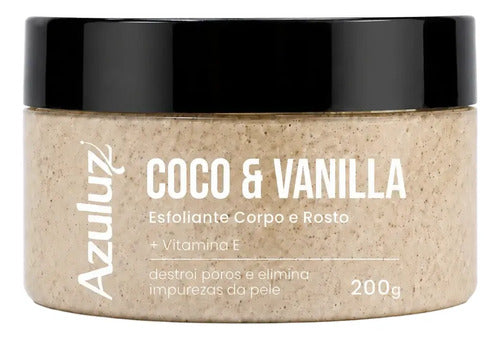 Esfoliante Rosto E Corpo Azuluz Coco E Vanilla 200g