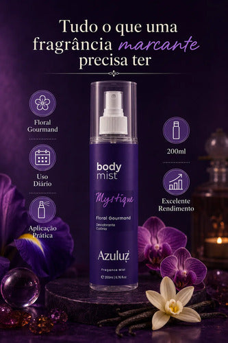 Body Splash Mystique Floral Gourmand Feminino 200ml
