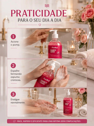 Sabonete Líquido Victorius 480ml Com Glicerina Hidratante