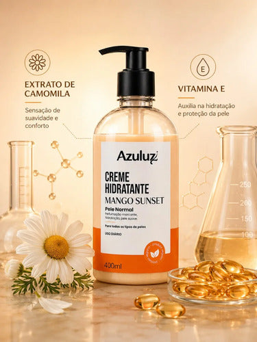 Creme Hidratante Mango Sunset 400ml Vegano Vitamina E