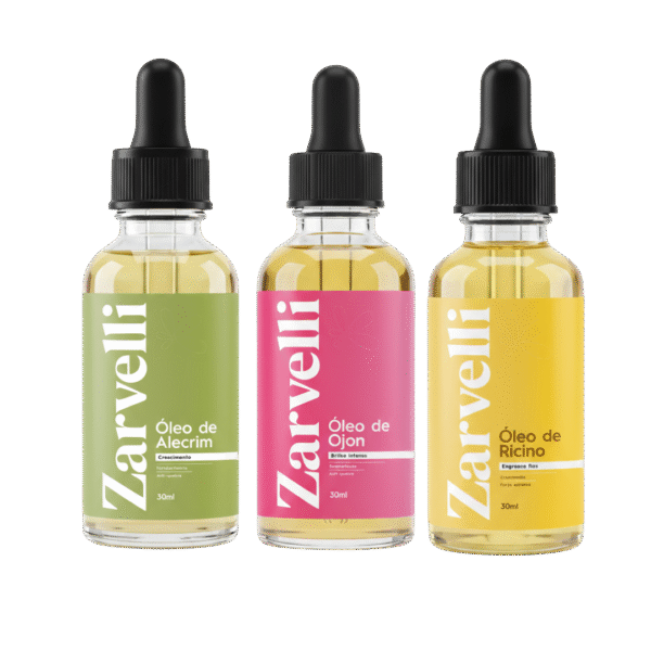 Kit 3 Óleos Vegetais - Ojon, Alecrim e Rícino